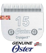 Genuine Oster A5 Cryogen X 15 Blade*Fit Many Andis,Wahl Clippers Ag Pet Grooming - $38.99