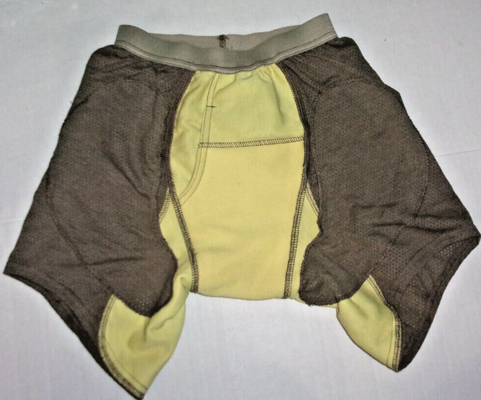 TIER 1 UNDERGARMENT MILITARY GRADE PUG SHORTS NO INSERTS YELLOW BROWN LARGE - $10.52