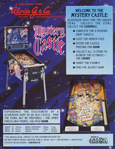Mystery Castle Pinball Flyer 1993 Original Vintage NOS 8.5&quot; x 11&quot; Haunted House - £13.79 GBP