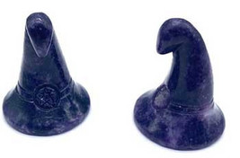 (set Of 2) 1 3/4&quot; Witch&#39;s Hat Lepidolite - £52.14 GBP