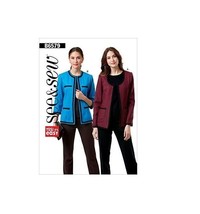 Butterick See and Sew Sewing Pattern 6579 Misses Jacket Size 6-22 - $8.96