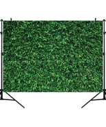8X6FT Green Leaves Backdrop Grass Backdrop Wall Natural Green Grass Lawn... - £29.66 GBP
