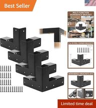 Work Bench Brackets, 8 Pieces 2 x 4" Steel Corner Brackets Right Angle C... - $102.46