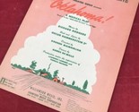 Vintage Oklahoma Sheet Music People Will Say We&#39;re In Love Piano Voice 1... - $8.86