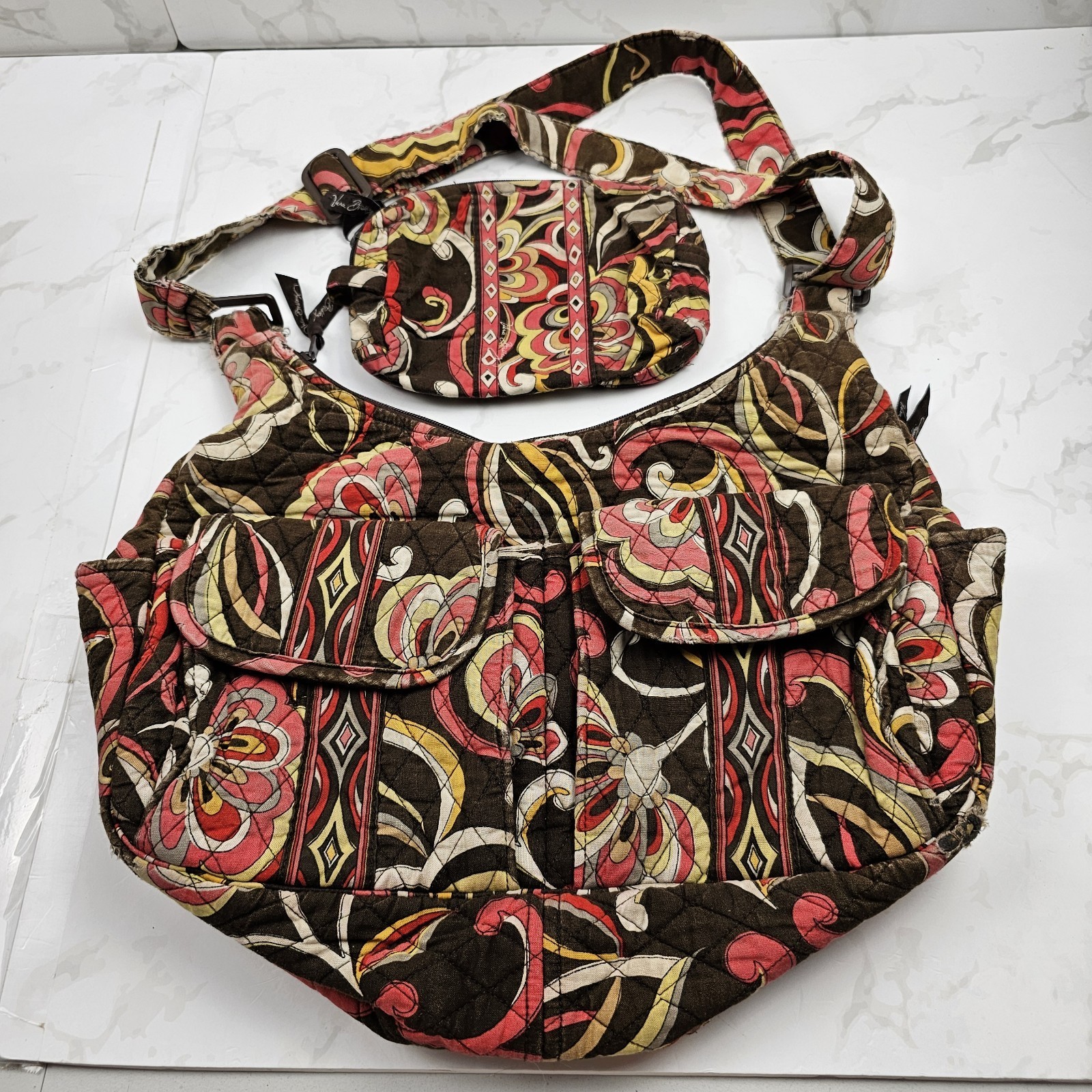 Vera Bradley Puccini Shoulder Bag Tote &amp; Pouch - $5.89