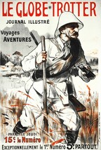 6266.Le Globe Trotter voyagers adventures partout Poster.Wall Art Decora... - $22.17 CAD+