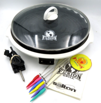 VTG George Foreman Fusion Indoor Electric Grill Salton Counter Top w/ Skewers - £47.70 GBP