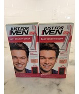 Lot of 2 Just For Men Easy Comb In Color Application Kit #A-45 DARK BROWN - $25.71 CAD