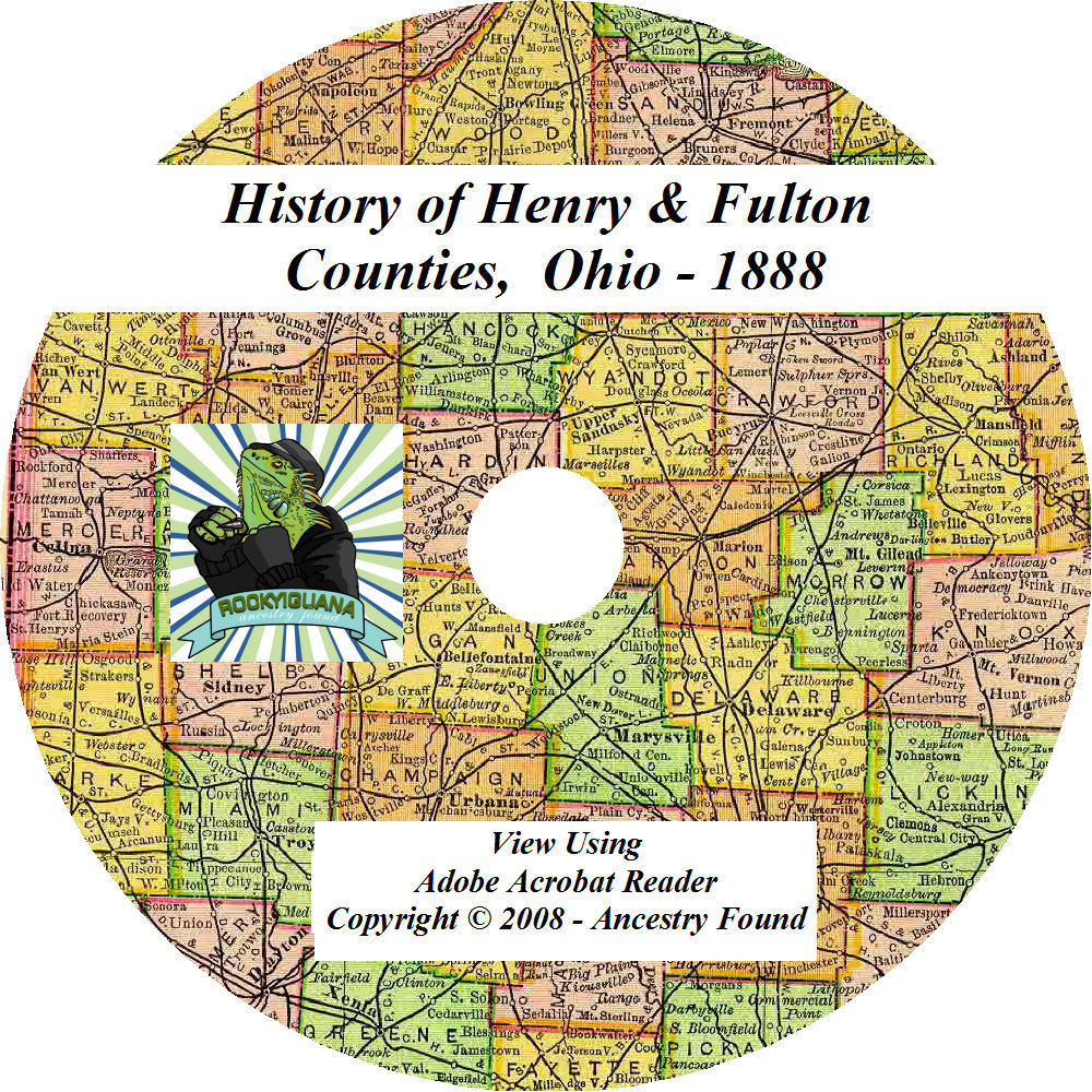 1888 History & Genealogy of Henry & Fulton County Ohio