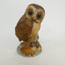 Andrea by Sadek Owl Porcelain Bisque Bird Figurine 6350 Made in Japan WOJL2 - £8.01 GBP