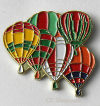 6 Six Group Flying Hot Air Balloon Balloons Lapel Pin 1 Inch - £4.45 GBP