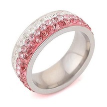 Ring Color: PINK LADY,Ring Size: 7 - Cocktail &amp; Mocktail Rings CZ Crysta... - $716.86 MXN