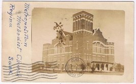 RPPC Metropolitan Methodist Church Regina Postcard 1910 - $2.96