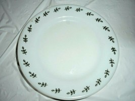 CORNING Pyrex Dark Green Leaf Bread Plate or Salad Plate Restaurant Ware 5 1/2&quot; - £7.20 GBP