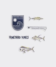 New Authentic Vineyard Vines Gone Fishing Sticker Decal Set Free Shipping! - £7.81 GBP