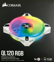 Corsair - CO-9050103-WW - iCUE QL120 RGB 120mm PWM White Fan - Single Pack - £35.93 GBP
