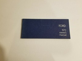 1972 Ford Owner&#39;s Manual - £11.66 GBP