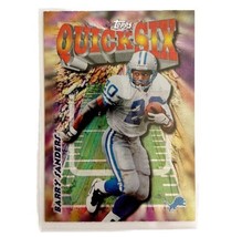 Topps Barry Sanders Quick Six Trading Card 1998 Detroit Lions Vintage BGS1 - $24.99