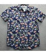 Eddie Bauer Hawaiian Shirt Youth Large Multi Tropical Print Collared But... - $360.46 MXN