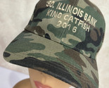 King Catfish Southern Illinois 2016 Camo Adjustable Baseball Cap Hat - £13.51 GBP