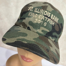 King Catfish Southern Illinois 2016 Camo Adjustable Baseball Cap Hat - £13.49 GBP