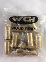 NEW 10 Pack Wood Grip Brass Anchor For Pool Safety Cover Concrete Deck - £16.88 GBP