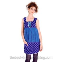 Vintage 60s Tyyli-Essu Oy Lahti Finland Pinafore Apron Dress Cotton OS - $2,302.90 MXN