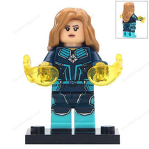 New Captain Marvel (Kree Starforce suit) Marvel Superhero Minifigures Toy Gift C - £10.80 GBP