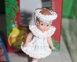 Effanbee Doll Company F069 Ice Skater Doll White Dress Christmas Ornamen... - $19.79