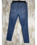 American Eagle Outfitters Hi-Rise Jegging Womens 6 Blue Denim Zip Fly - $34.97 CAD