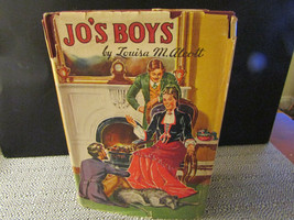 Jo&#39;s Boys By Louisa M. Alcott 1943 Saalfield Publishing Hc Book Dj - £7.87 GBP