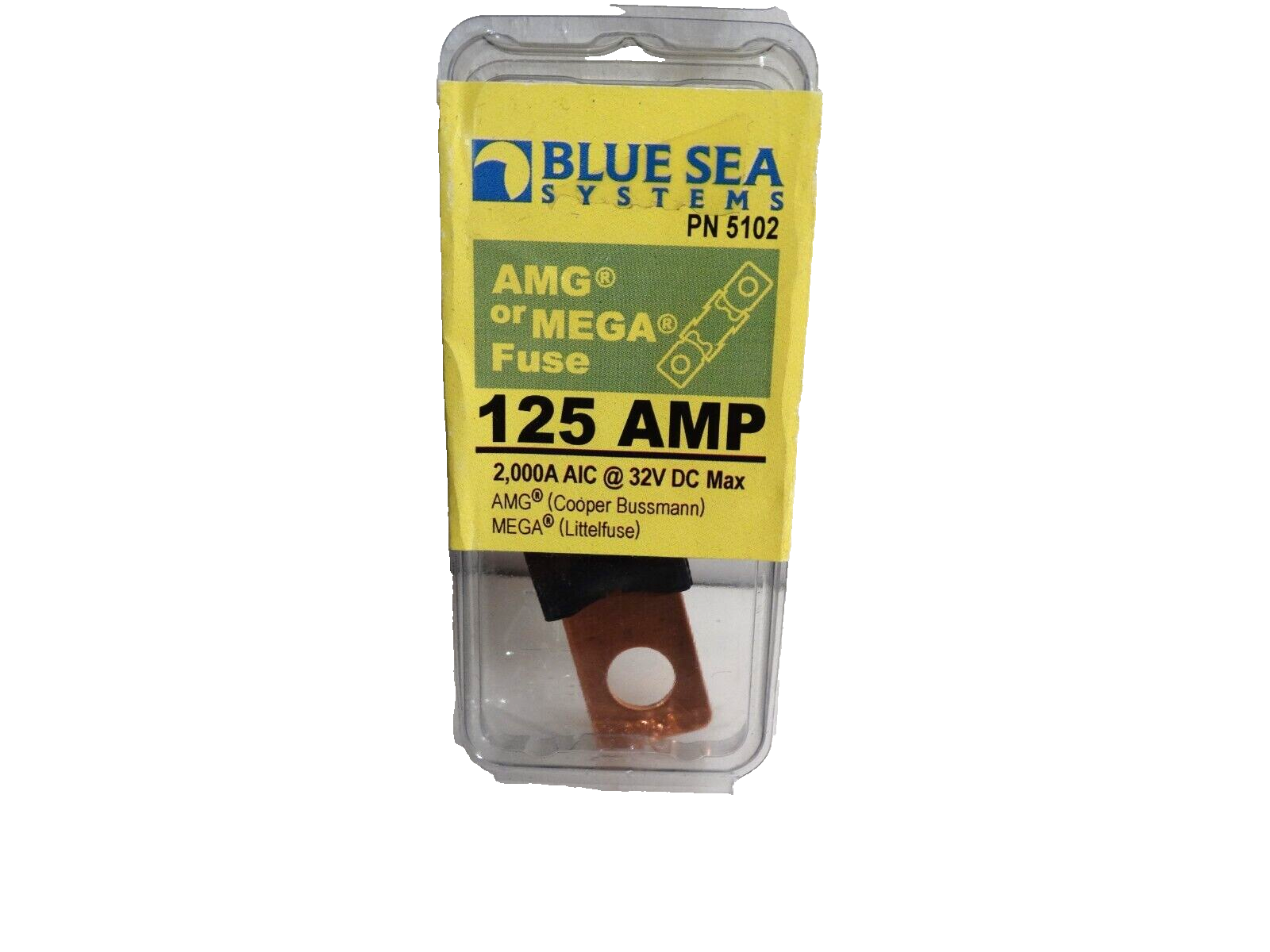 Blue Sea 5102  Fuse 125 Amp Marine 12V 24V 32V DC - $6.93