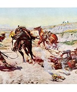 Cinch Ring Charles Russell Western 1980 Greeting Card Leanin Tree Vintag... - $458.28 MXN