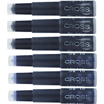 Cross Fountain Pen Ink Cartridge 6 Per Card - Blue/Black Wash - £17.36 GBP