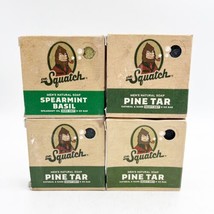 lot of 4 Dr. Squatch Pine Tar spearmint basil Soap for Men - 5oz ea - £24.03 GBP