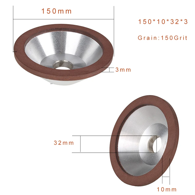 1Pcs  Grinding Wheel Cup Grinding  Grit 150 120 240 320 For Tungsten Steel Milli - £156.50 GBP
