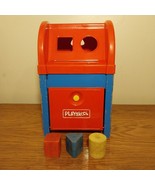 Vintage Wooden Playskool Postal Station Shape Sorting Mailbox w/Original... - £9.46 GBP