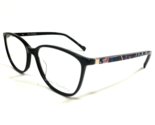 Vera Bradley Gafas Monturas Colene Foxwood Negro Redondo Completo Rim 52... - $64.89