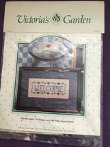 Vintage Victoria&#39;s Garden Cross Stitch Kit - 12&quot; x 4.25&quot; - New in Package - £4.94 GBP