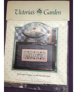 Vintage Victoria&#39;s Garden Cross Stitch Kit - 12&quot; x 4.25&quot; - New in Package - £4.86 GBP