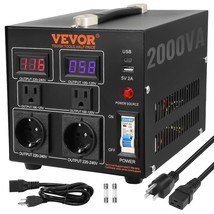 VEVOR Voltage Converter Transformer, 2000W, Heavy Duty Step Up/Down Transformer - £58.81 GBP