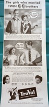 TruVal Men’s Wear Print Advertisement Art 1940s - $8.99