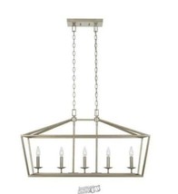 Home Decorators Collection Weyburn 5-Light Antique Silver Caged Chandelier - £191.00 GBP