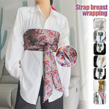 Weaving Brocade Jacquard Wrapped Chest Shirt Decor Waistband Bandage Accessories - £12.10 GBP