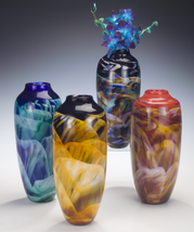 Rosetree Dreamscape Art Glass Vase - £183.81 GBP