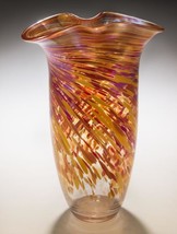 Rosetree Rowena Art Glass Vase - £78.69 GBP