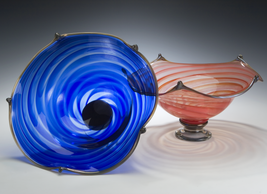 Rosetree Regal Art Glass Bowl - £254.98 GBP