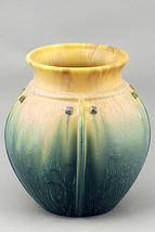 Arts &amp; Crafts Door Art Pottery Prairie Globe Vase - £101.94 GBP
