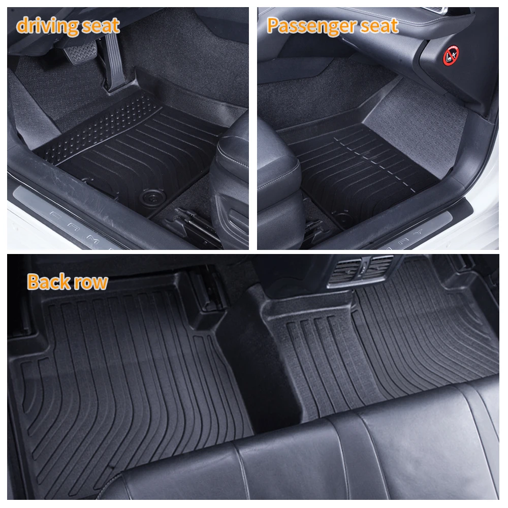 Rubber Car Floor Mats For Land Rover DISCOVERY 5  5seat 2017-2018 Waterproof - £156.14 GBP