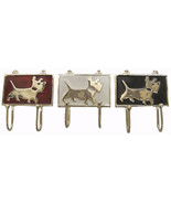 Art Deco Scottie Dog Hook in Chrome Metal with Enamel Paint - £12.02 GBP